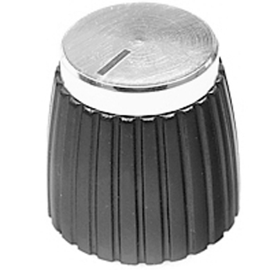 CHK Electronics K5 British Style Amplifier Knob Silver